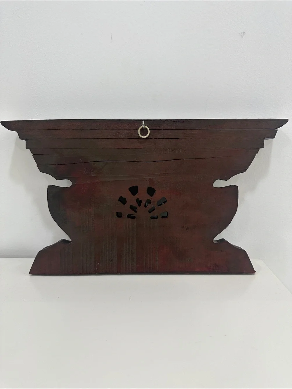 Nepali Peacock Wooden Carved Newar Window Wall Hanging Tibetan Nepal Home Décor
